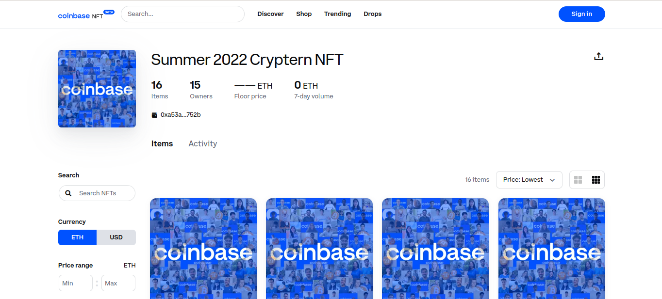 summer 2022 cryptern nft collection