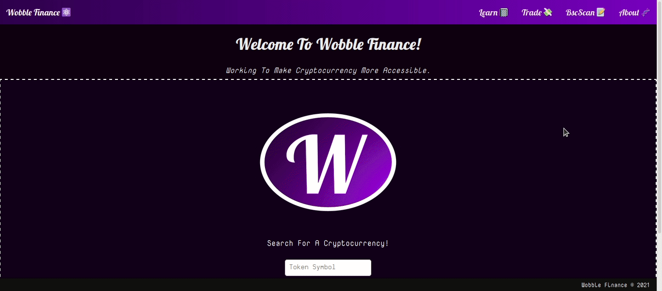 wobble finance demo gif